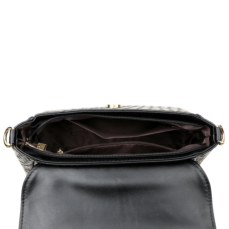 Women Small Square Flip cover Bags Retro Versatile Shoulder Strap Large Capacity Casual Portable Female Shoulder Crossbody Bags