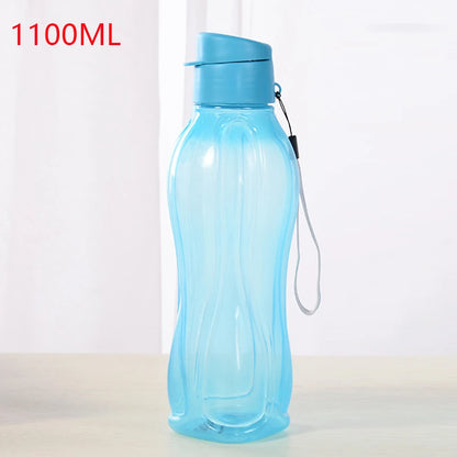 PP Sports Water Bottle Large Capacity Leak Proof Flip Top Drink Bottle with Handle Strap Outdoor Gym Water Drinking Bottle