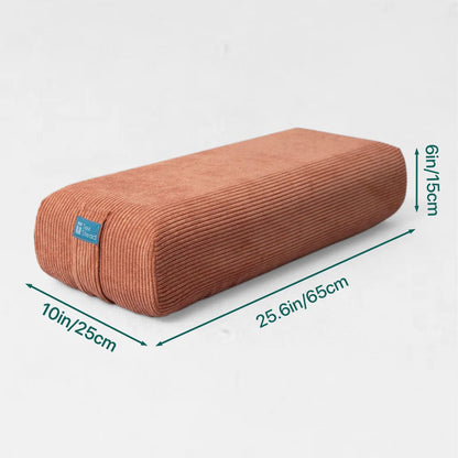 Yoga Bolster Pillow, Rectangular Meditation Cushion, Lightweight Yoga Prop, Restorative Yoga Pillow, Pilates Support Cushion