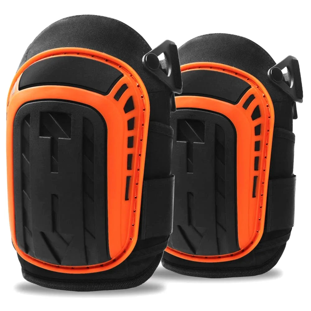 2PCS Heavy Duty Knee Pads for Construction - Double Gel Cushion,Thick Foam & Adjustable Non-Slip Straps- Work Pads for Men/Women