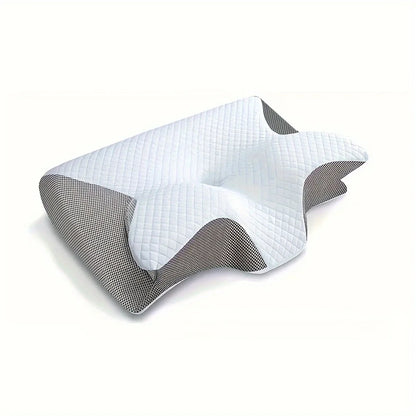 Ergonomic cotton snack pillow with comfortable sleeping design, soft and lightweight, perfect for side, back and abdominal sleep
