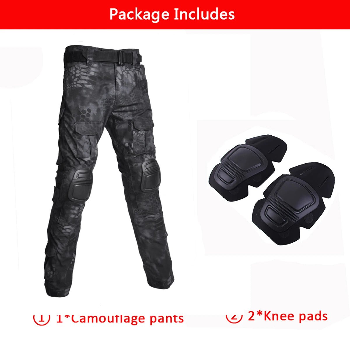 Multicam Pants +Knee Pads Men Tactical Combat Cargo Camo Trousers Trainning Hunting Clothes Quick Dry Breathable Sport Pants