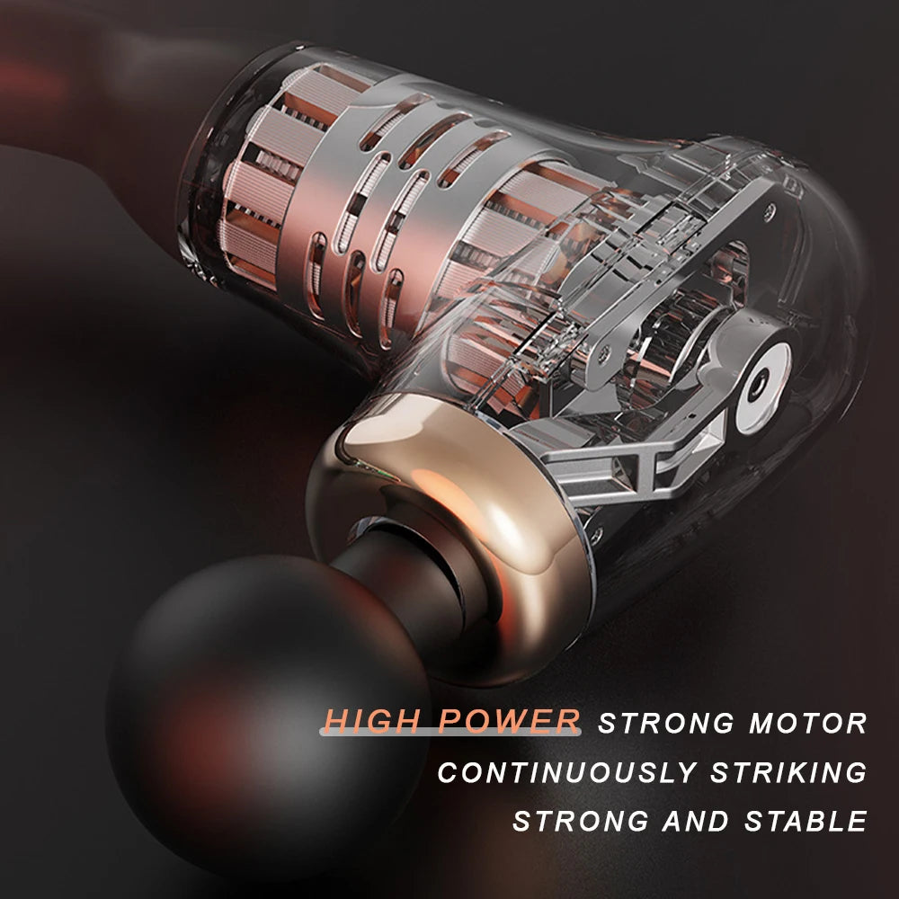 Fascia gun Handle Elbow 3 Modes  6 Gears Adjust Muscle Relaxation  Massage Percussion Hammer for Athletes