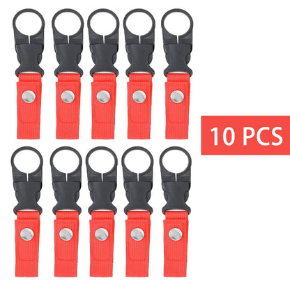 Webbing Water Bottle Holder Climbing Carabiner Belt Backpack Hanger Hooks Clip Multifunction Water Bottle Nylon Buckle Hook Clip