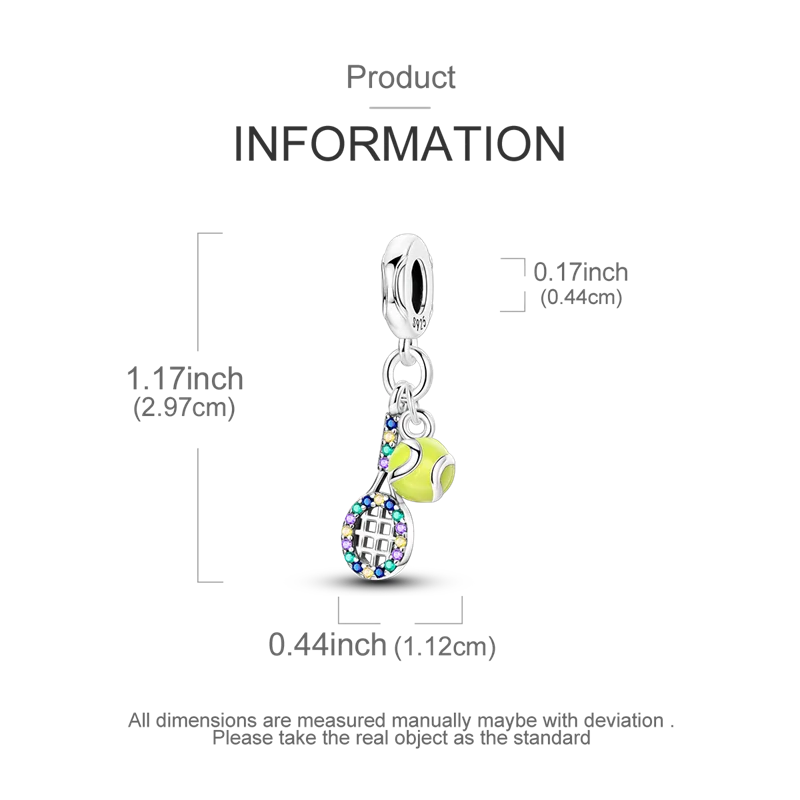 925 Sterling Silver Sports Series Charms Bead Yoga Boxing Dumbbells Badminton Pendants Fit Original Bracelet DIY Women Gift