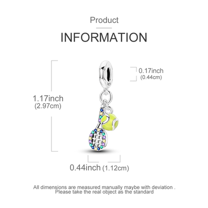 925 Sterling Silver Sports Series Charms Bead Yoga Boxing Dumbbells Badminton Pendants Fit Original Bracelet DIY Women Gift