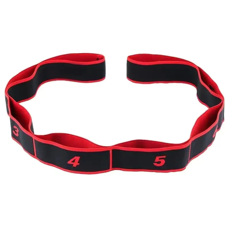 8/10 Sections Dance Resistance Band Yoga Stretching Pilates Fitness Digital Elasticity Elastic Stretch Training Tension Belt