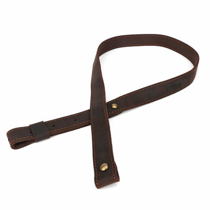 Tourbon Dual Point Gun Strap Leather Belt Gun Slings Rifle Shoulder Strap with Swivels Hunting Gun Accessories 92cm