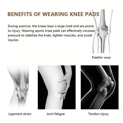 Veidoorn Mountaineering Knee Pads with Side Stabilizers Adjustable Straps for Enhanced Stability Knee Brace for Running Workout