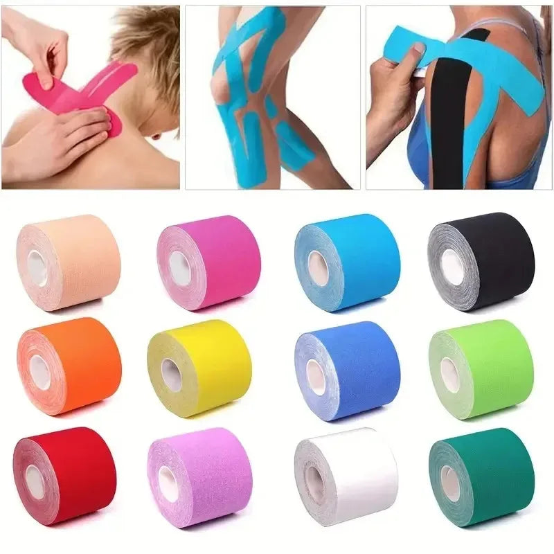 Sports Waterproof Kinesiology Tape Stickers Athletic Bandage  Tennis Gym