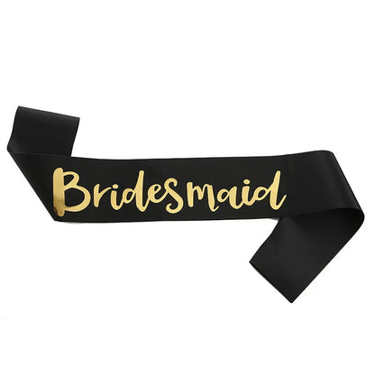 Bachelor Party Bride Bridesmaid Shoulder Strap Letter Bronzing BRIDE TO BE Ceremonial Strap TEAM BRIDE Wedding Supplies