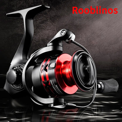 Rooblinos HT Spinning Fishing Reels For Saltwater Freshwater Metal Spool Left/Right Interchangeable Trout Carp Fishing Tackle