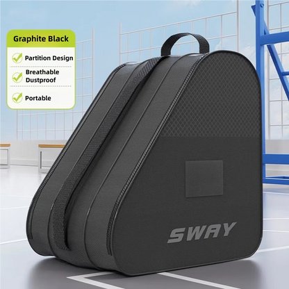 New Ice Skates Storage Bag Inline Skate Bag Top Handle Waterproof Versatile Breathable Accessory with Adjustable Shoulder Strap