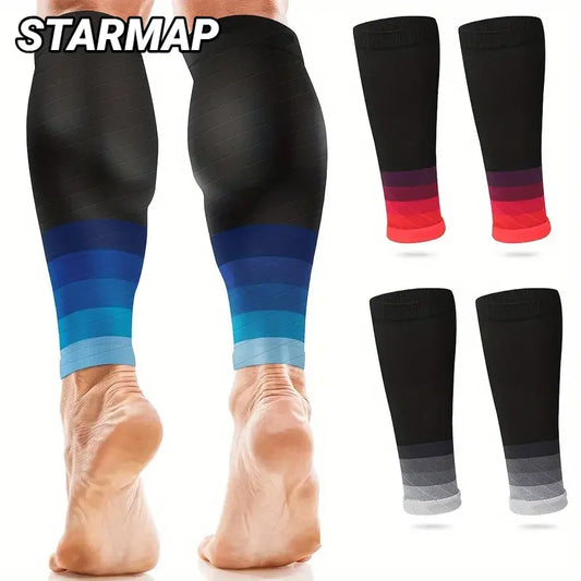 1Pair Calf Compression Sleeves Running Leg Sleeve 20-30Mmhg Socks For Shin Splint Men Women Varicose Vein Fatigue Relief