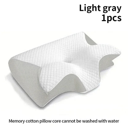 New 2 in 1 Ergonomic Memory Foam pillow Help Sleep,Protect The Neck Cervical Orthopedic Travel Neck Pillow For Sleeping For Home
