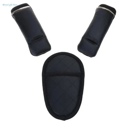 Universal Baby Car Belt Cushion Stroller Shoulder Strap Cover Protector Pad set