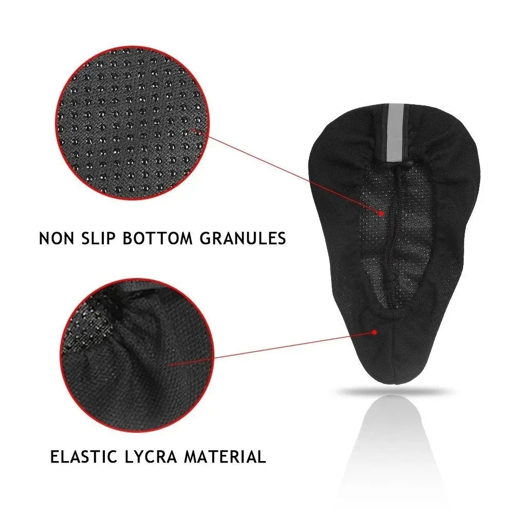 1PC Bicycle Saddle Cover 3D Soft Thickened Sponge Pad for MTB Breathable Outdoor Cycling Seat Cushion Bike Accessories