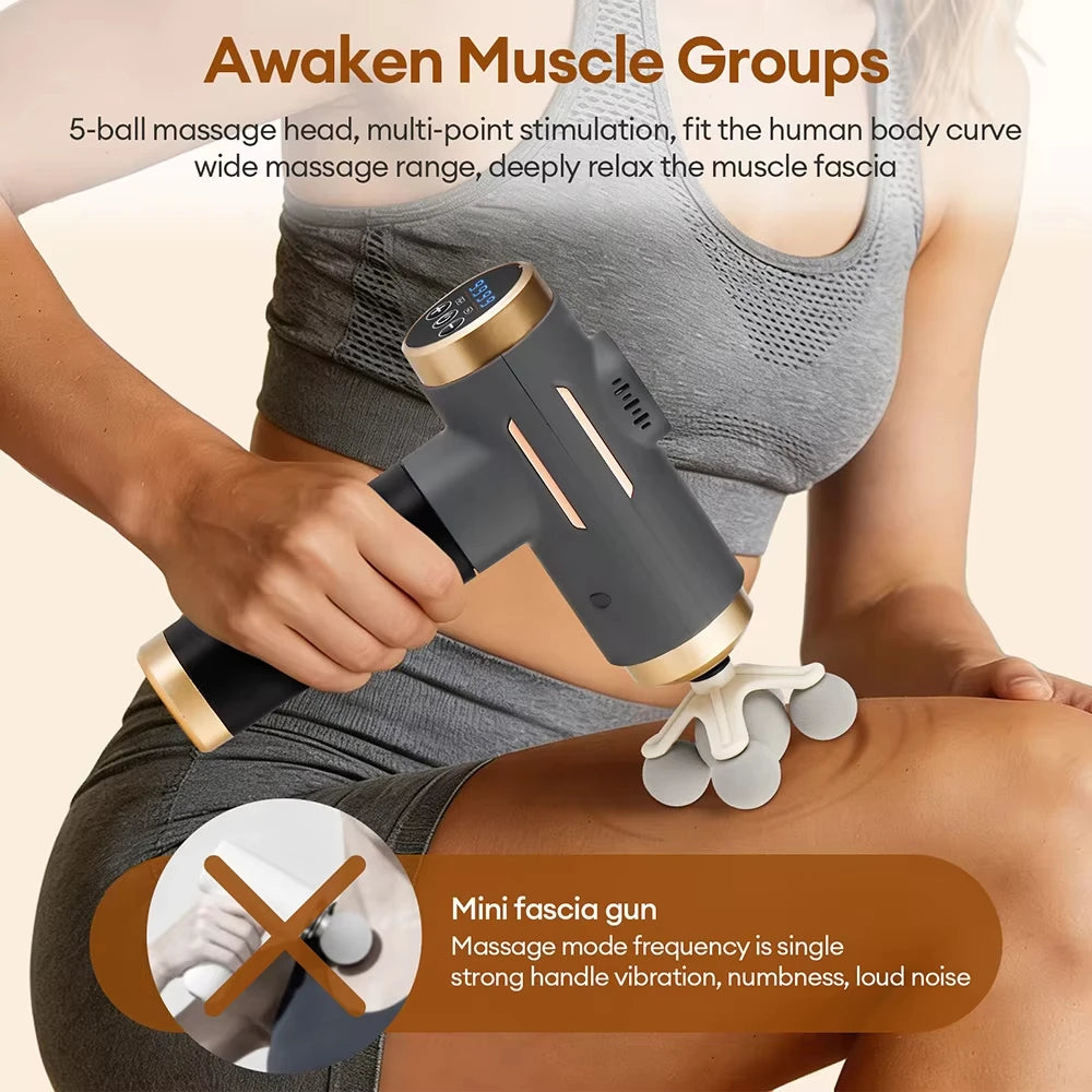99 Level Electric Massage Gun Powerful Fascia Gun High-Frequency Vibration Body Massage Gun Arms Leg Muscle masajeador