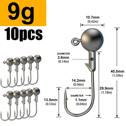 1g 2g 3g 4g 5g 10g 20g 22g 25g 28g crank Jig head hook fishing hook head Jig lure hard bait soft worm jig hook for fishing