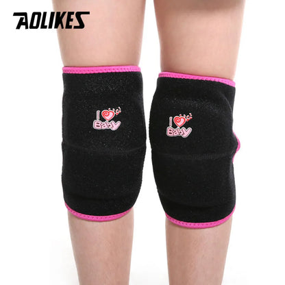 AOLIKES 1 Pair Kids Thicken Sponge Anti-crash Knee Pads For Dancing Roller Skating Cycling Children Kneepads Knees Protector