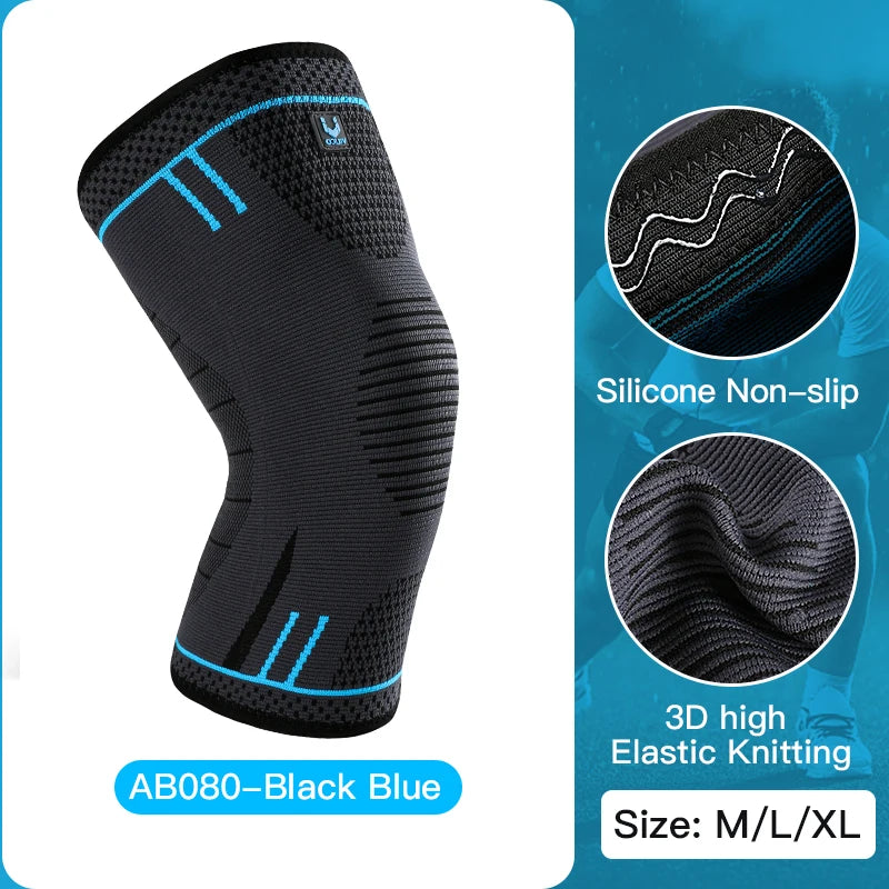 1 Pc Elastic Breathable Compression Knee Support Sleeve for Basketball Running Cycling