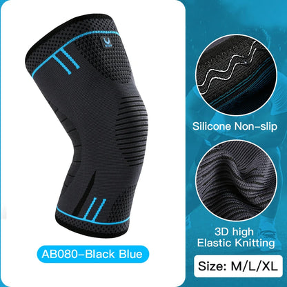 1 Pc Elastic Breathable Compression Knee Support Sleeve for Basketball Running Cycling