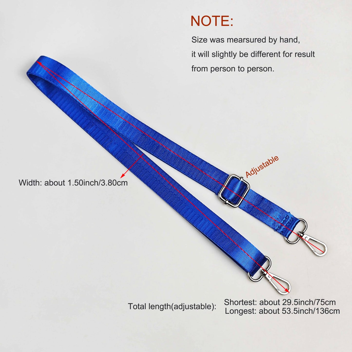 1 Piece 1.0inch/2.5cm Wide Adjustable Handbag Purse Strap Replacement Crossbody Shoulder Strap Herribone  Strap