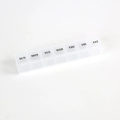 New Hot Weekly Premuim Portable 7 Grids 1 Times A Day Pill Storage Cases Box Organizer Container for Vitamins Medicine Fish Oils