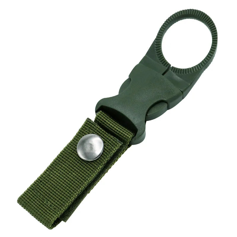 Webbing Water Bottle Holder Climbing Carabiner Belt Backpack Hanger Hooks Clip Multifunction Water Bottle Nylon Buckle Hook Clip