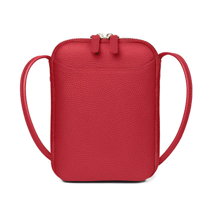 Girl's Leather Crossbody Wallet with Front Pocket and Adjustable Shoulder Strap – Perfect for Concerts, Festivals, and Sports Ev