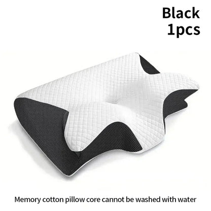 New 2 in 1 Ergonomic Memory Foam pillow Help Sleep,Protect The Neck Cervical Orthopedic Travel Neck Pillow For Sleeping For Home