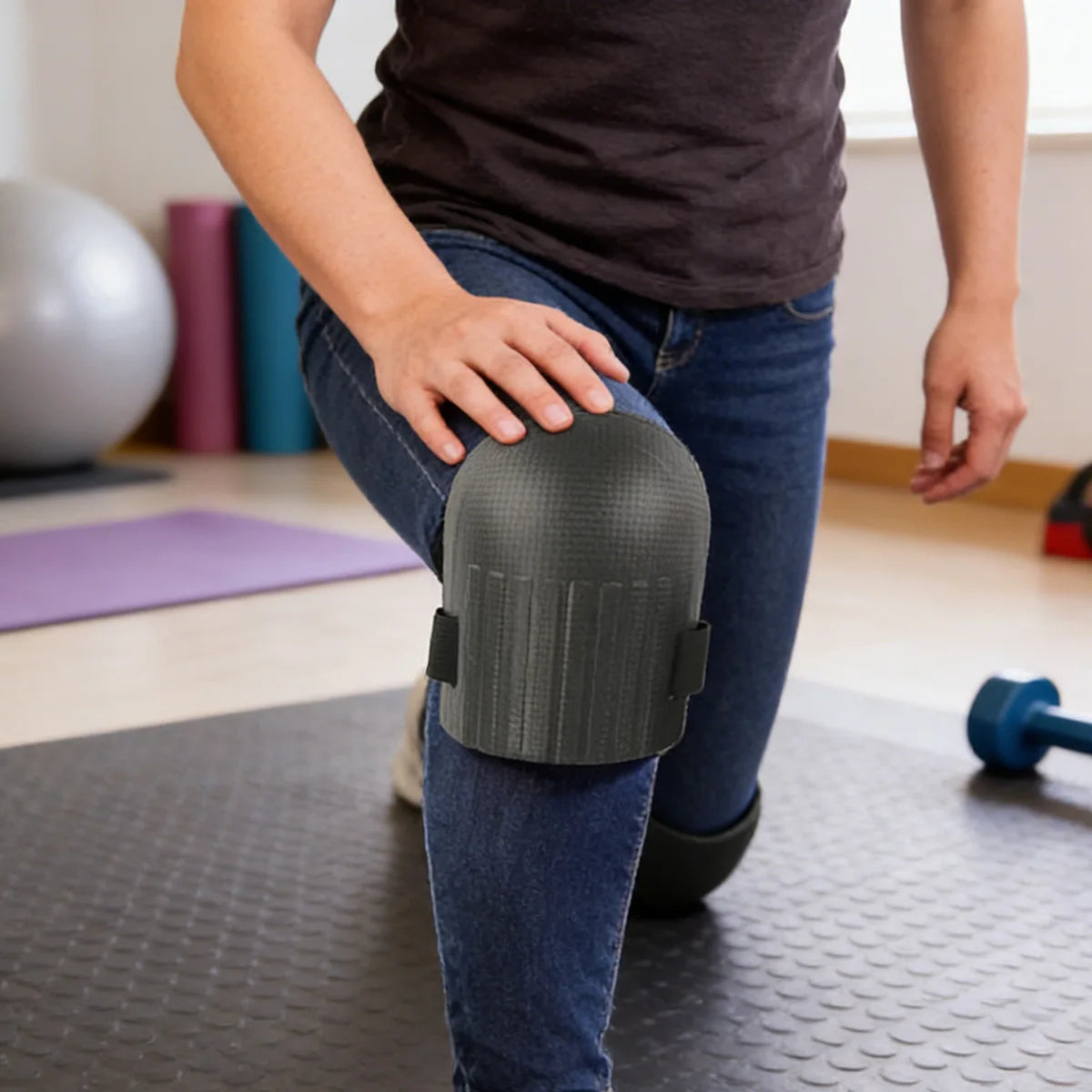 1 Pair Thickened Knee Pads for Tile, Mud, and Brick Work – Durable Floor and Garden Protection for Manual Labor