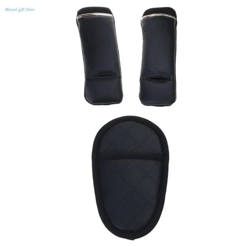Universal Baby Car Belt Cushion Stroller Shoulder Strap Cover Protector Pad set