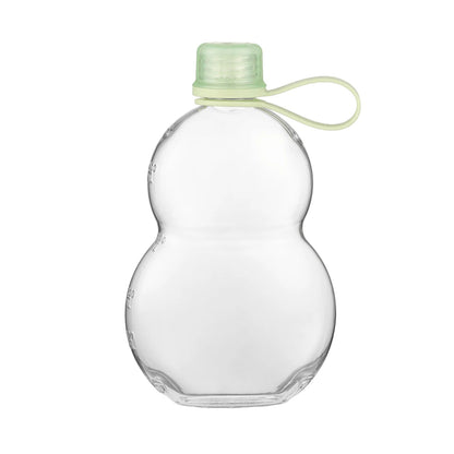 1PC 460ml Retro Gourd Shaped Sports Water Bottle Leak Proof Tritan Plastic Cup for Gym Outdoor Travel Cycling And Daily Use