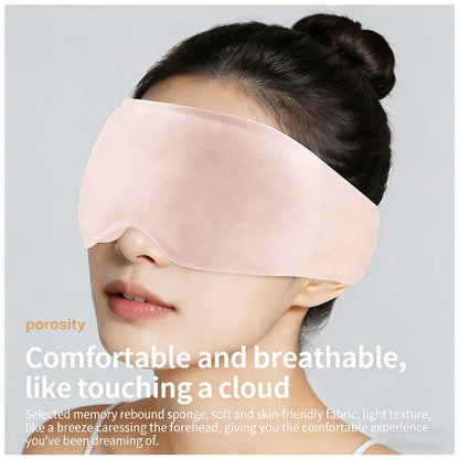 3D sleep eye mask with 3D shading and nasal wing memory cotton gravity for nap time,Light Blocking,Eye mask for sleeping