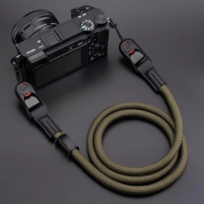Adjustable Quick Release Round Rope Camera Shoulder Strap Fast Detachable Strap for DSLR Mirrorless Camera