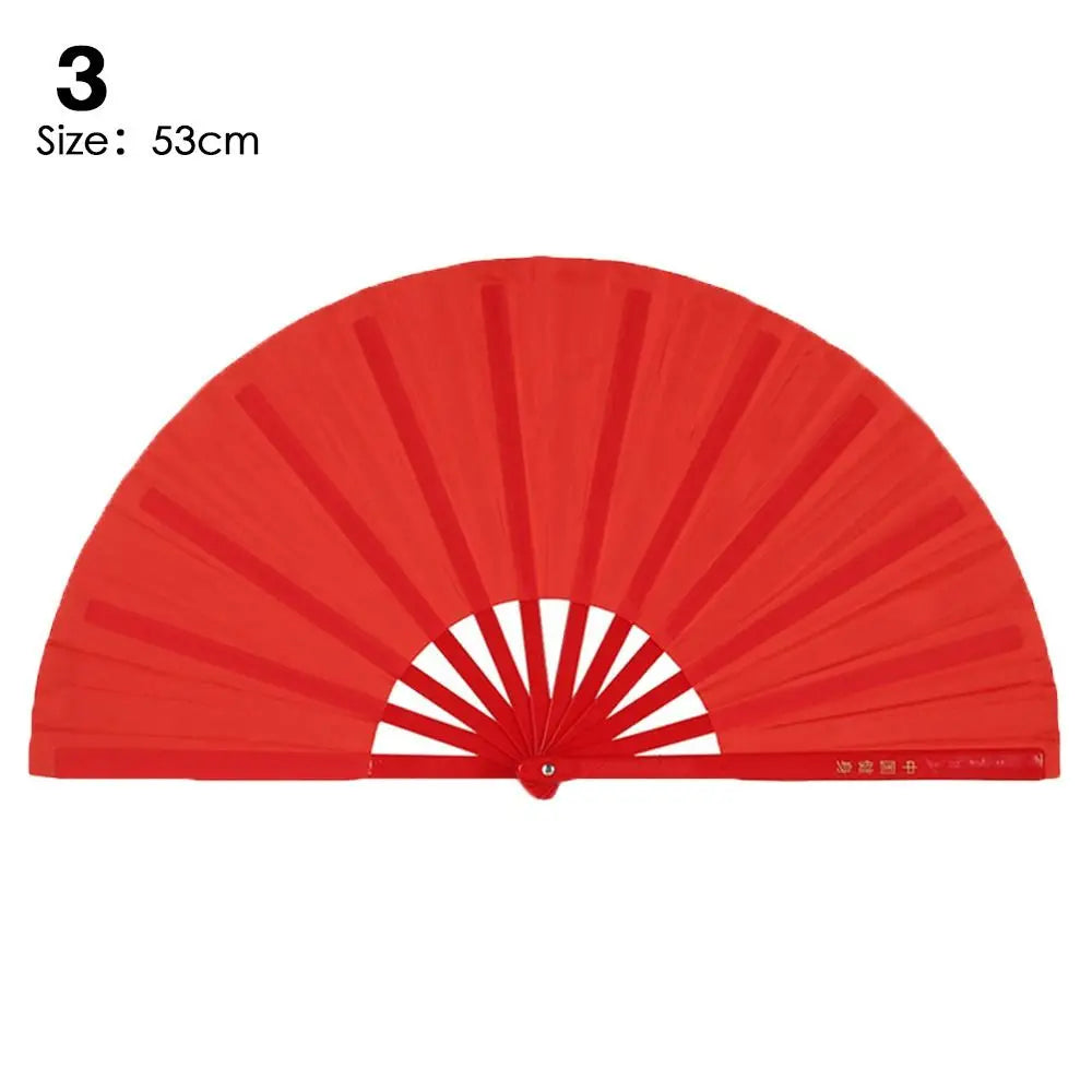 28/34cm Chinese Tai Chi Chinoiserie Gift Kung Fu Fan Folding Stage Fan Plastic Bone Fan Yoga Fan