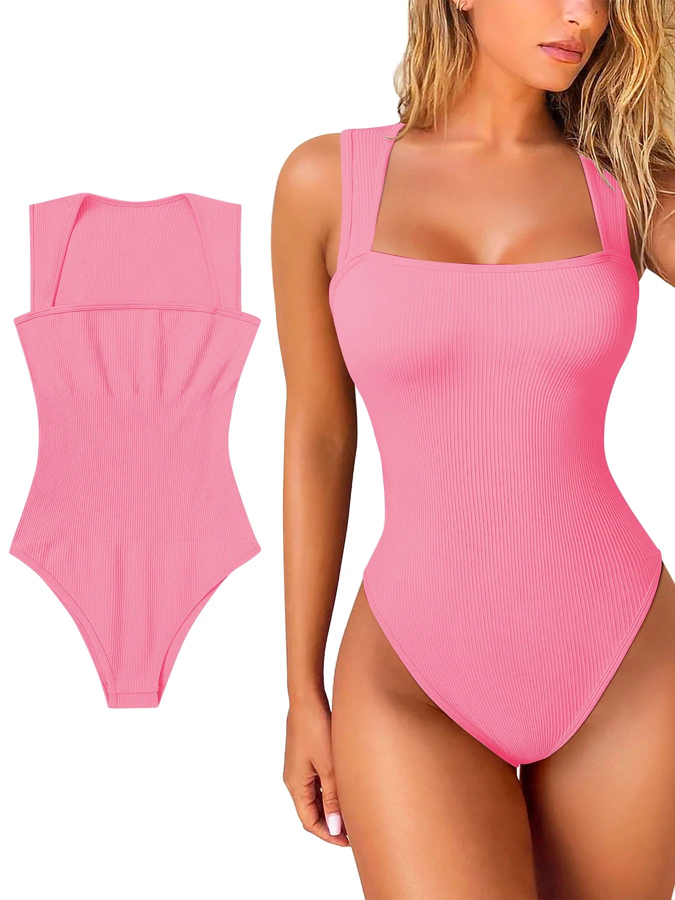 Women's Fashion Shapers Jumpsuit Seamless Sexy Briefs Tights Wide Shoulder Strap Comfortable Easy to Wear with Bra Shaping Under