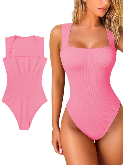 Women's Fashion Shapers Jumpsuit Seamless Sexy Briefs Tights Wide Shoulder Strap Comfortable Easy to Wear with Bra Shaping Under