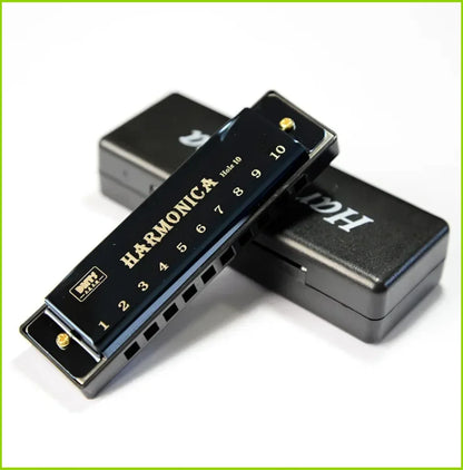 Harmonica Key of C 10 Hole Diatonic Harmonica C with Case for Beginner Students Kids Gift with Case