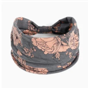 Boho Headbands for Women Knotted Wide Headwrap Turban Yoga Workout Head Bands Stretch Hiarbands Cotton Bandana Hair Accessories