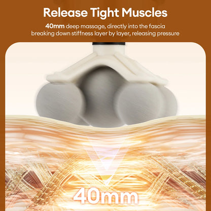 Electric Fascia Gun 99 Levels Deep Tissue Muscle Massage Gun High-Frequency Vibration for Shoulder Waist Leg Body masajeador