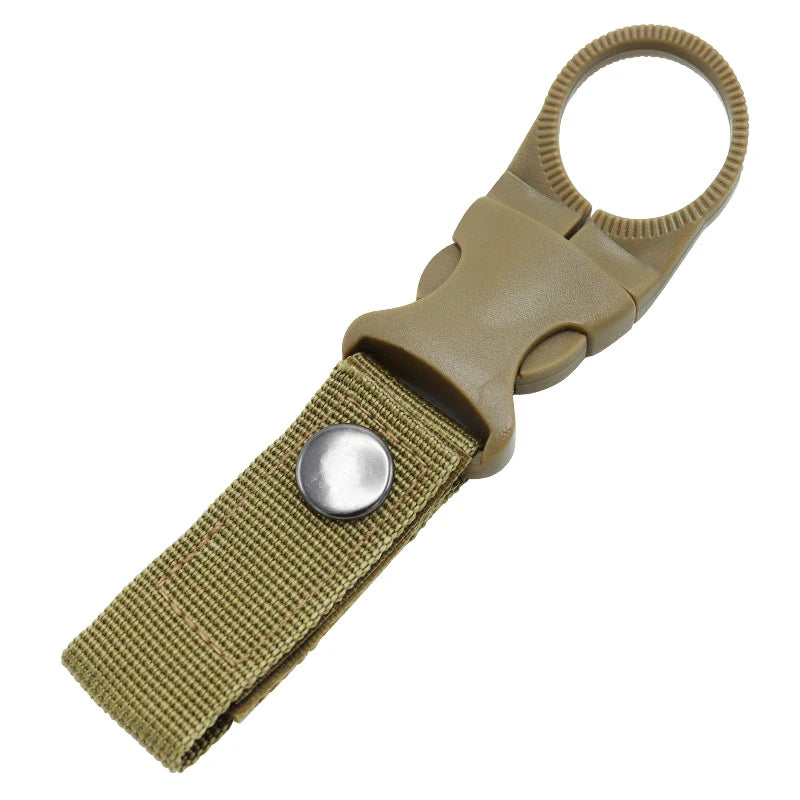 Webbing Water Bottle Holder Climbing Carabiner Belt Backpack Hanger Hooks Clip Multifunction Water Bottle Nylon Buckle Hook Clip