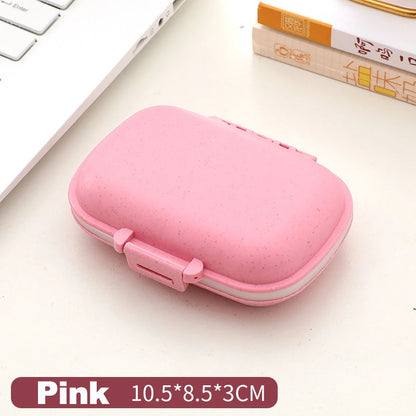 Portable Pill Case 8 Compartments Leak-Proof Travel Medicine Organizer  Container For Tablets Travel Pill Box for Pocket Purse