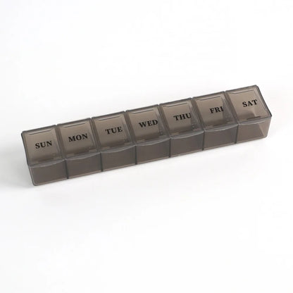 New Hot Weekly Premuim Portable 7 Grids 1 Times A Day Pill Storage Cases Box Organizer Container for Vitamins Medicine Fish Oils