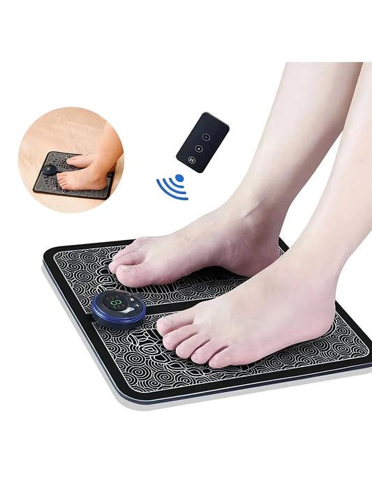 EMS Foot Massager Rechargeable Massage Pad Foot Relaxation Pad Electric Foot Massage Tools Promote Blood Circulation