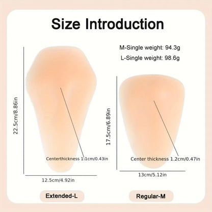 1 Pair of Adult Silicone Knee Pads for Basketball Skating and Skiing Sports Hip protection Snowboard Knee Pad Strong Adhesive