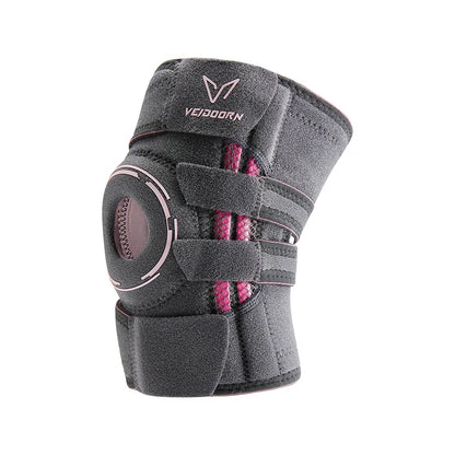 Veidoorn Mountaineering Knee Pads with Side Stabilizers Adjustable Straps for Enhanced Stability Knee Brace for Running Workout