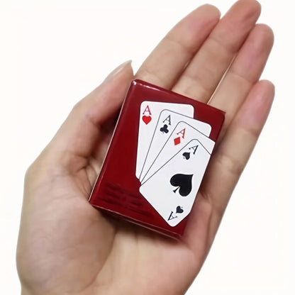 1PC Outdoor Portable Mini Fingertip Playing Card Super Travel Party Playing Card Suitable for Outdoor Party Gathering Activities