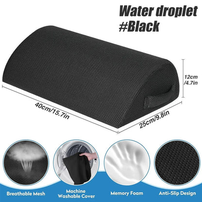 Foot Rest for Under Desk At Work, Office Desk Accessories with Memory Foam & Washable Removable Cover Foot Stool for Office, Car